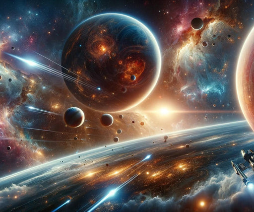 Space Mural Wallpaper | Realistic Planet and Galaxy