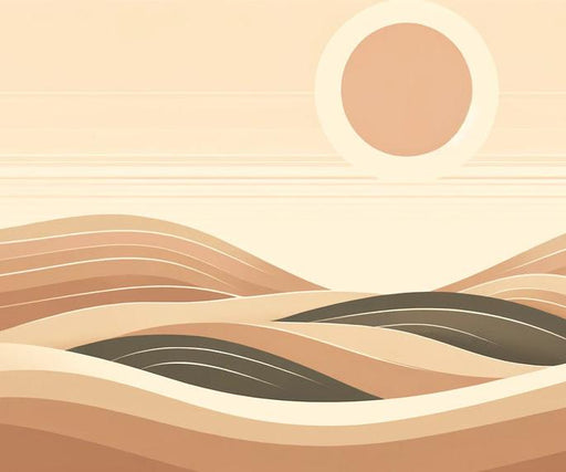 Mural Wallpaper of dune | Sunny desert in beige tones