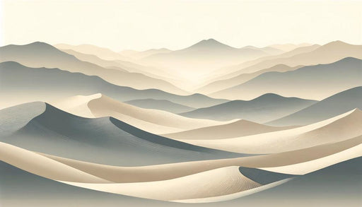 Dune Mural Wallpaper | Gray and Beige Tones