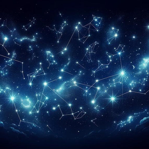Constellation Mural Wallpaper | Midnight Blue with Thousands of Stars