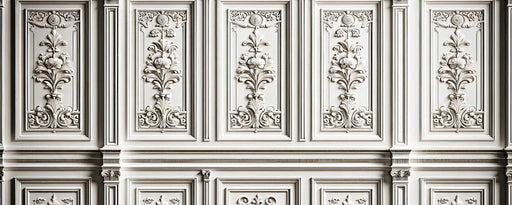 Wood paneling Mural Wallpaper | Haussmannian molding