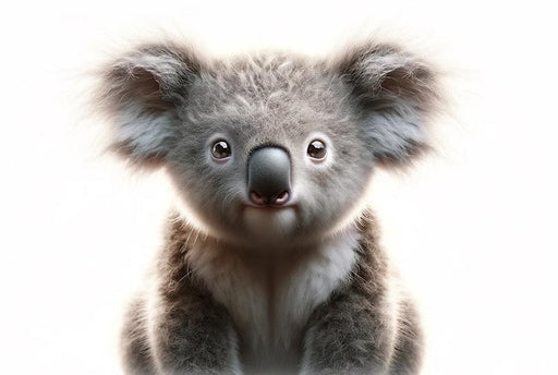 Koala Mural Wallpaper | Realistic on White Background