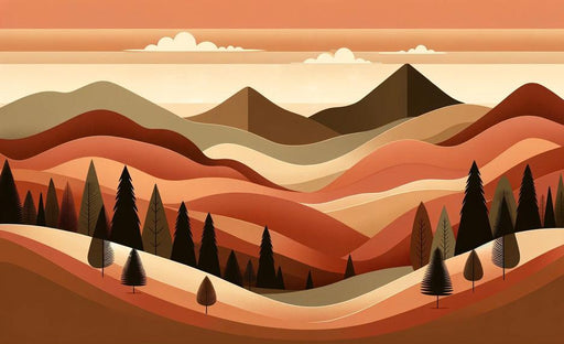 Baby Mountain Mural Wallpaper | Terracotta Valley
