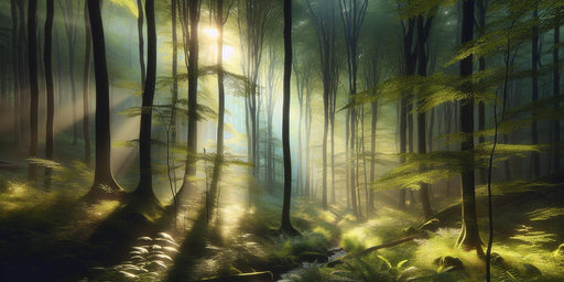 Forest Mural Wallpaper | Piercing Sunlight