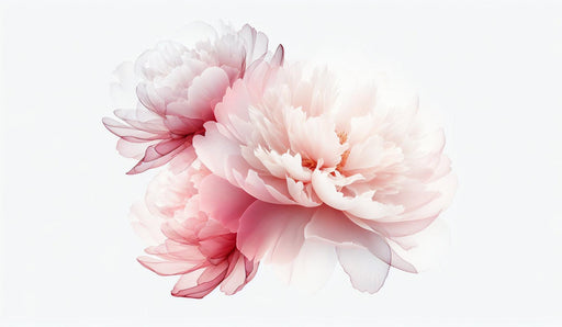 Pink Floral Mural Wallpaper | Trio of White and Pink Chrysanthemums
