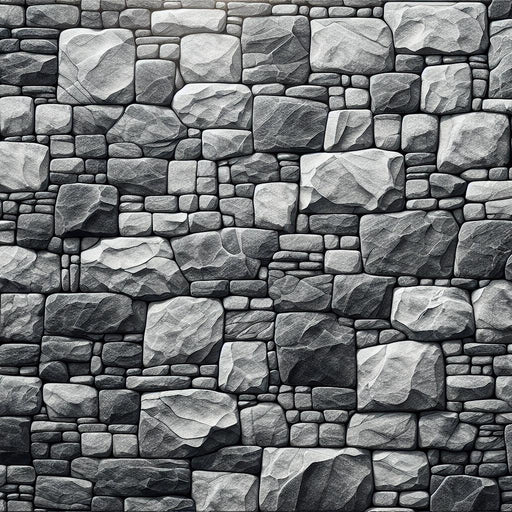 Stone-look Mural Wallpaper | Perfectly Stacked and Cut