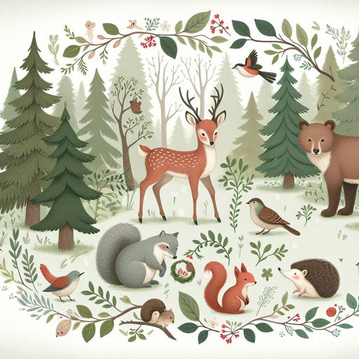 Deer Mural Wallpaper | Animals and Enchanted Forest