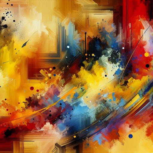 Street art Mural Wallpaper | Abstract art with vibrant tones