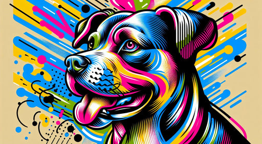 Street art Mural Wallpaper | Multicolored dog