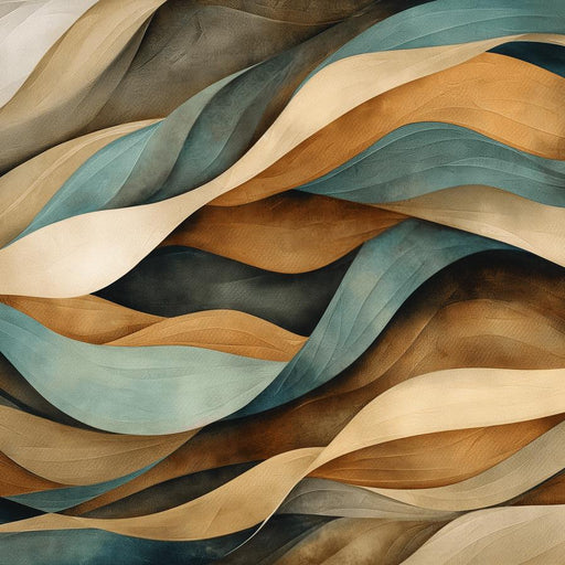 Abstract Mural Wallpaper | Waves Successions