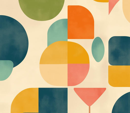 1970s Wallpaper | Multicolored Abstract Art