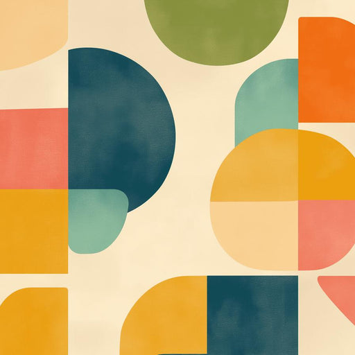 1970s Wallpaper | Multicolored Abstract Art