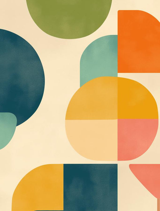 1970s Wallpaper | Multicolored Abstract Art