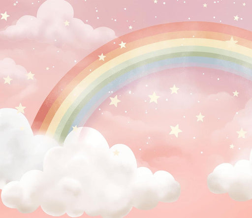 Fairy Rainbow Mural Wallpaper | Girl's Bedroom