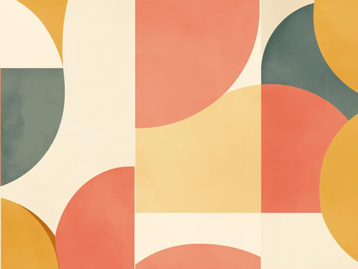 Art Deco Mural Wallpaper | Multicolored Circles