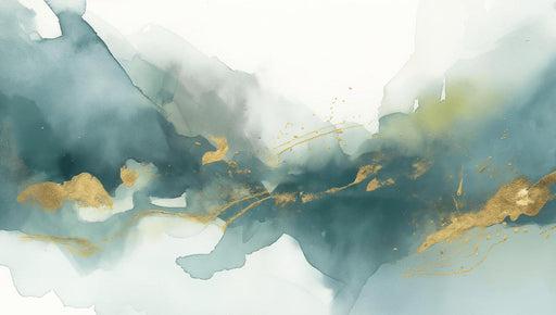 Art Deco Mural Wallpaper | Green and Gold Explosion