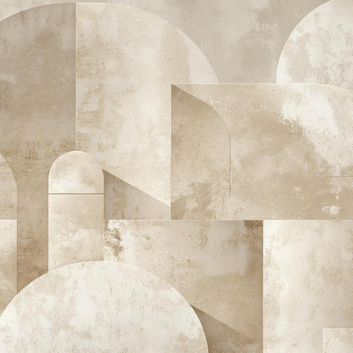Art Deco Mural Wallpaper | Geometric and Textured Shapes