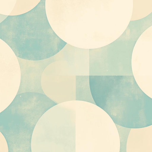 Art Deco Mural Wallpaper | Pastel-Toned Spheres