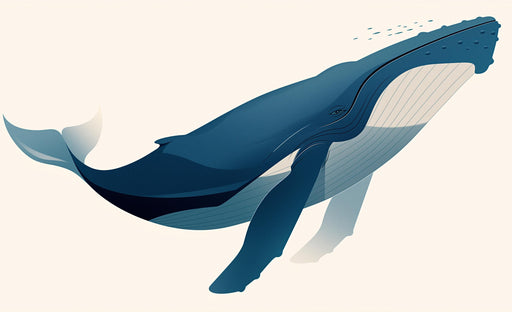 Whale Mural Wallpaper | Cloud on Beige Background