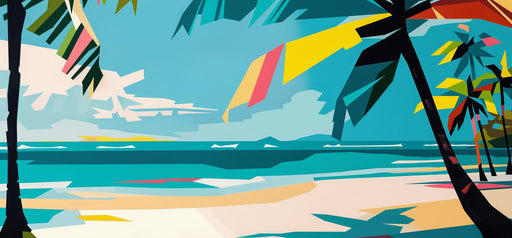 Seaside Mural Wallpaper | Modern and Abstract Style