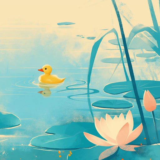 Duck Wallpaper | Pond and Water Lilies