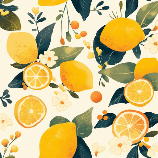 Lemon Wallpaper | Fruits and Flowers