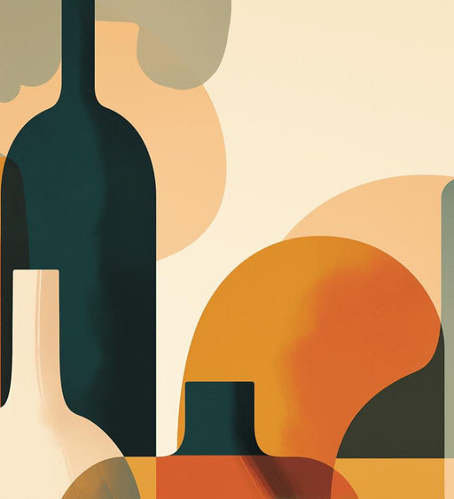 Contemporary Mural Wallpaper | Around the Bottles