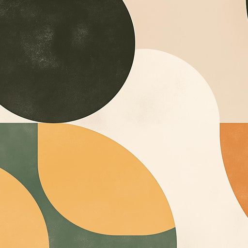 Contemporary Mural Wallpaper | Circular Shapes