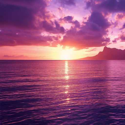 Sunset Mural Wallpaper | Above the Ocean