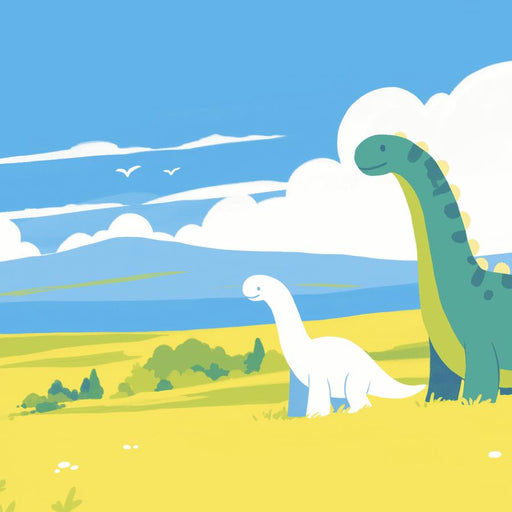 Dinosaur Mural Wallpaper | Super Cute Diplodocus