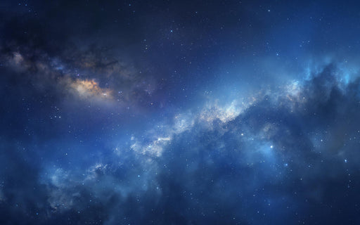 Space Mural Wallpaper | Intense Blue and Bright Stars