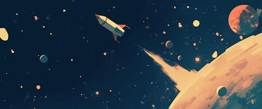 Space Mural Wallpaper | Painting Style