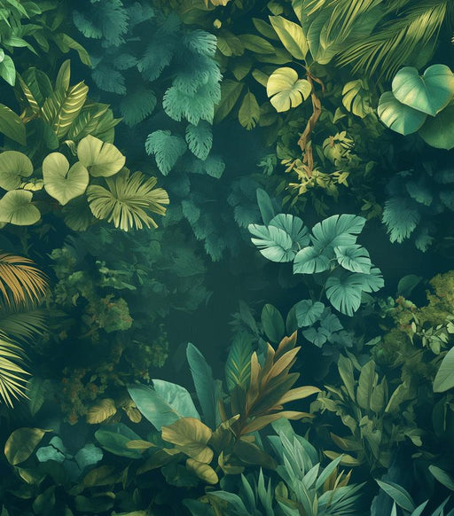 Foliage Mural Wallpaper | Rainforest