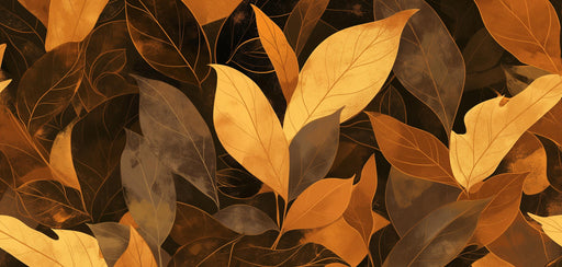 Autumn Foliage Mural Wallpaper | Shades of Browns