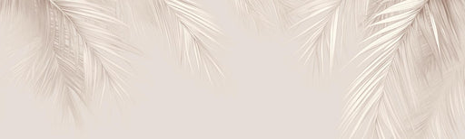 Palm Leaves Mural Wallpaper | Sepia Drooping Branches