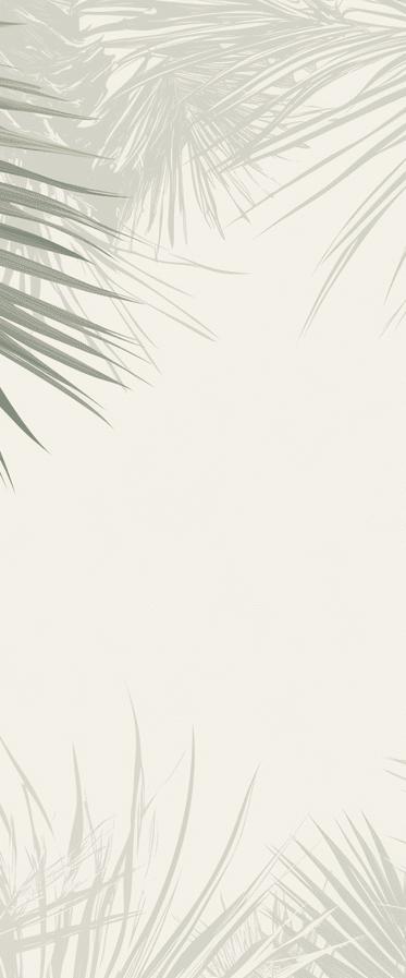 Palm Leaves Mural Wallpaper | Between Green and Beige