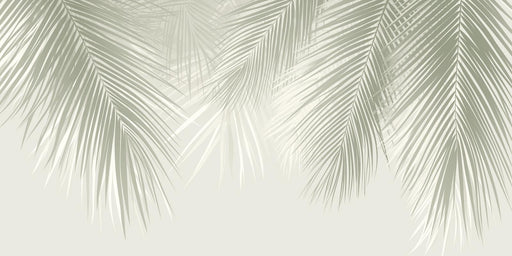 Palm Leaves Mural Wallpaper | Pastel Green