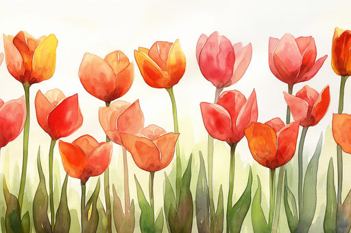 Floral Wallpaper | Field of Tulips
