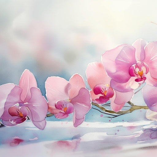 Floral Wallpaper | Pink Orchid Flowers