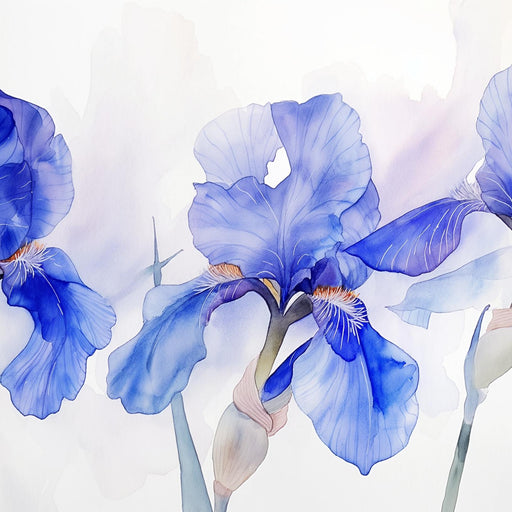 Floral Wallpaper | Giant Blue Irises