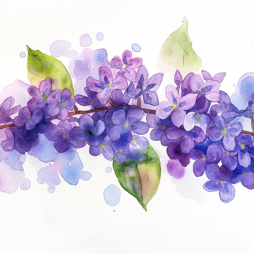Floral Wallpaper | Lilac Painting