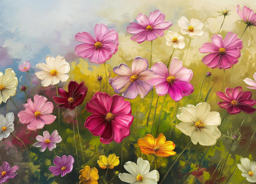 Floral Mural Wallpaper | Prairie Painting