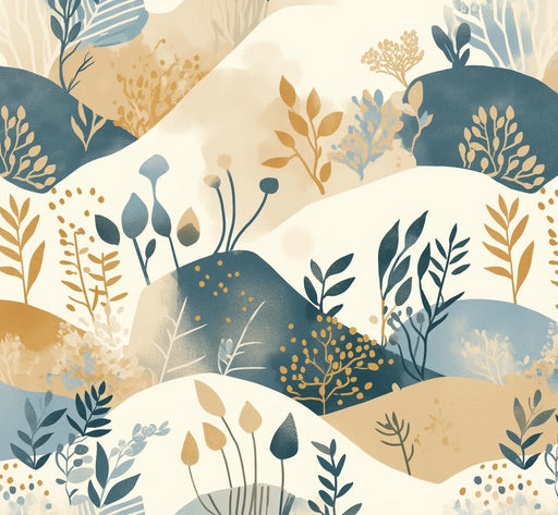 Floral Mural Wallpaper | Nearly Abstract Painting