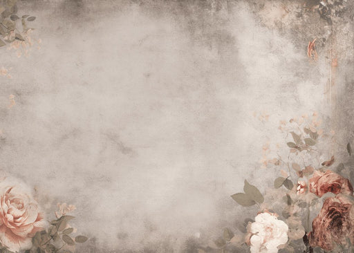 Floral Wallpaper | Vintage Multicolored Roses