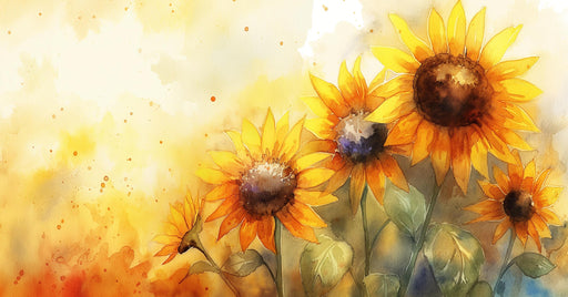 Floral Wallpaper | Sunflowers in Painting