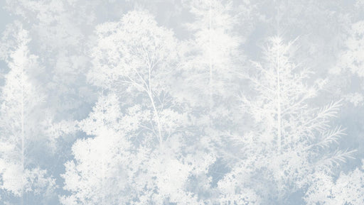 Forest Mural Wallpaper | Pastel Gray