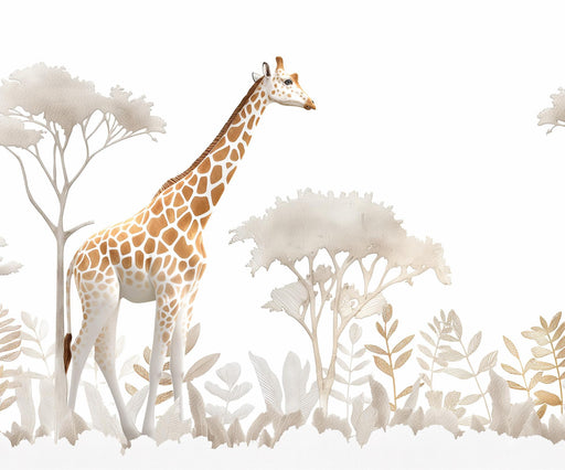 Giraffe Wallpaper | Golden Bushes