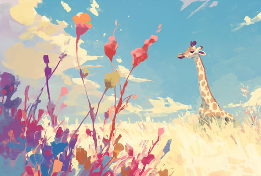 Giraffe Mural Wallpaper | Overlooks the Savannah