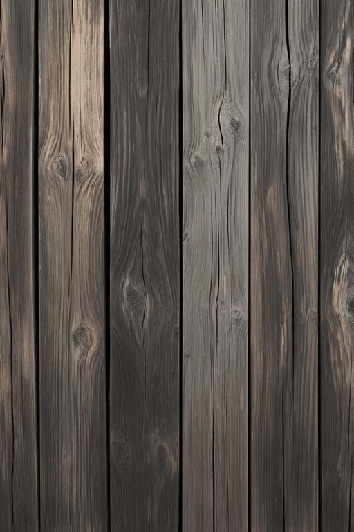 Dark Wood Effect Mural Wallpaper | Vertical Planks