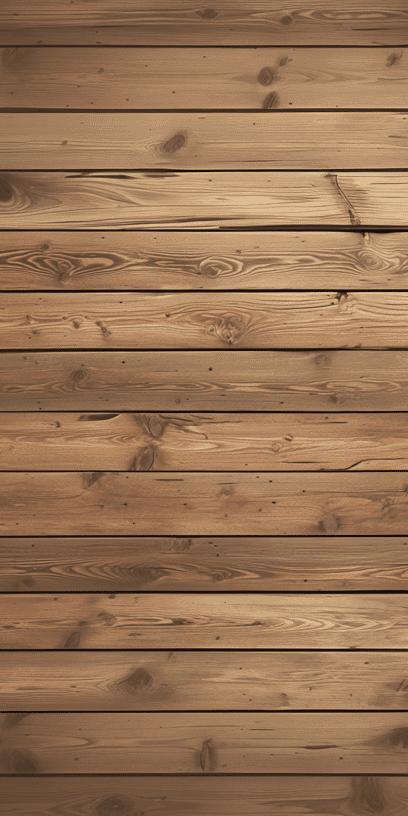 Horizontal Wood Effect Mural Wallpaper | Brown Shade
